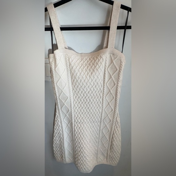 H&M Dresses & Skirts - H&M Cream Knit Sleeveless Dress